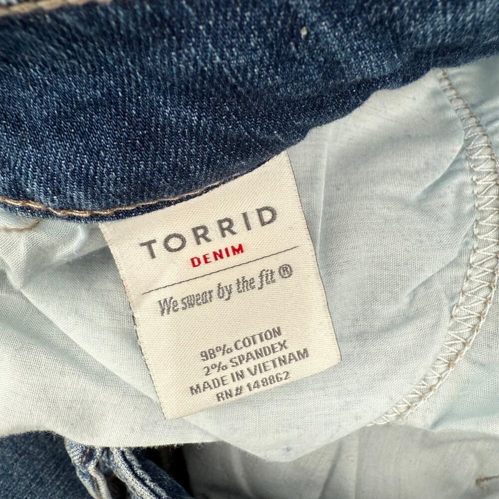 TORRID Crop Jeans Size 18 NWT Plus Skinny Davenport ‘It’s Not Love, I’m Just..’ - Picture 9 of 16